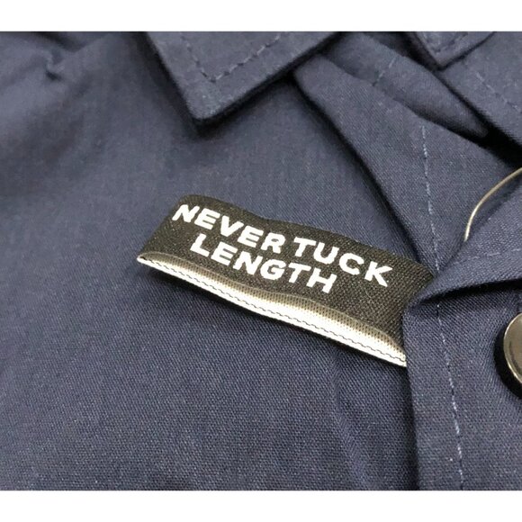 Van Heusen Mens Size 16-16.5 Blue Regular Fit Button Up Shirt New with Tags - Picture 3 of 4